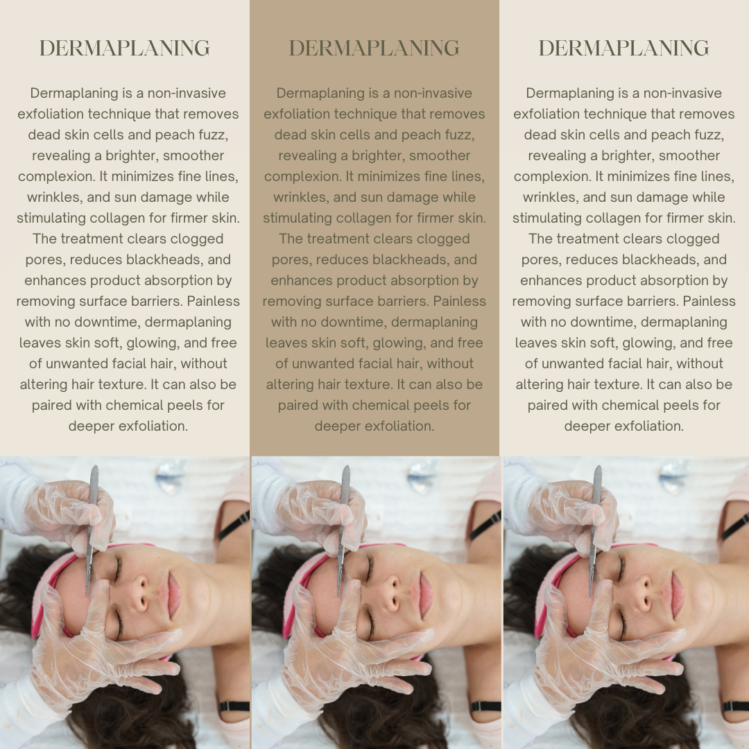 Dermaplaning Rack Cards