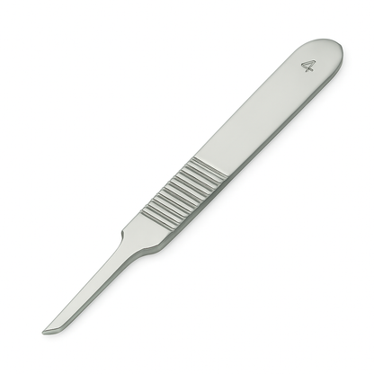 #4 Stainless Steel Dermaplaning Blade Handle — Engineered for Precision + Comfort