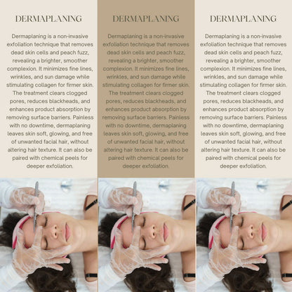 Dermaplaning Rack Cards for Estheticians  Attract More Clients & Educate With Confidence