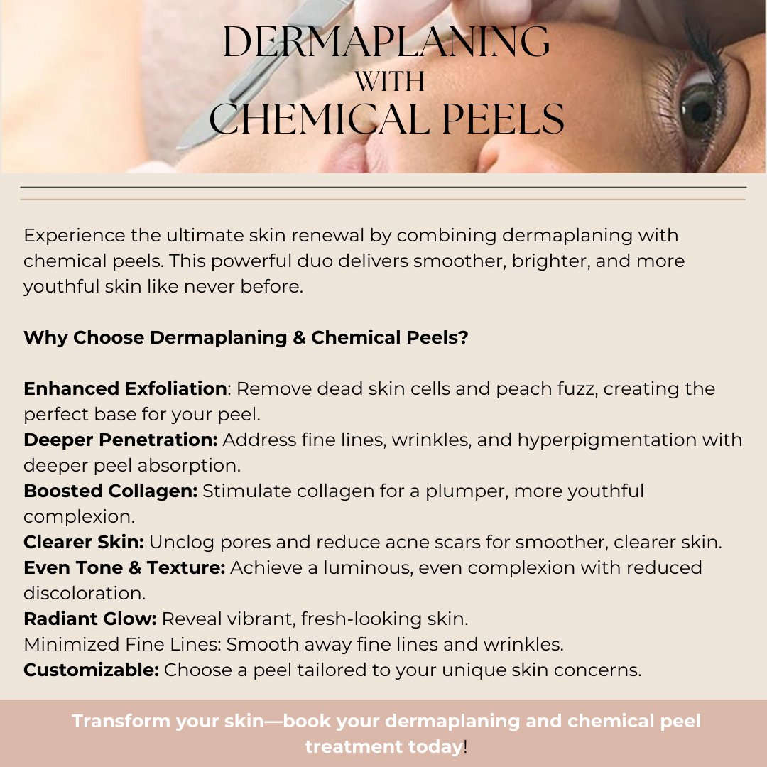 Dermaplaning Combined With Chemical Peels Flyer