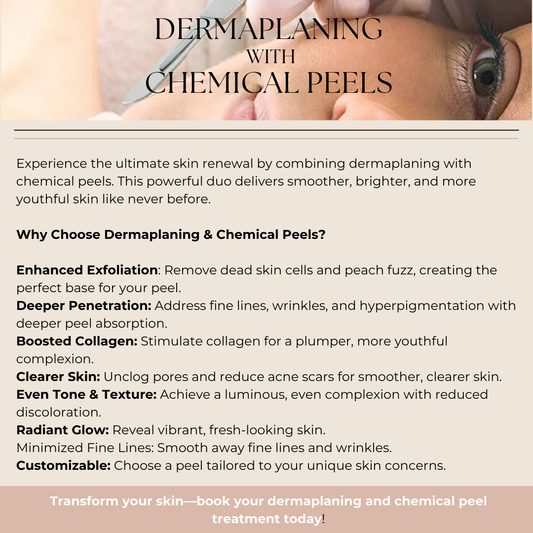 Dermaplaning Combined With Chemical Peels Flyer