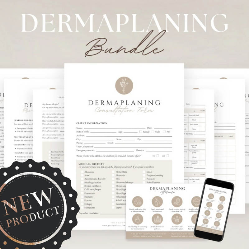 Dermaplaning Forms Bundle — The All-In-One Consent & Client Management Pack