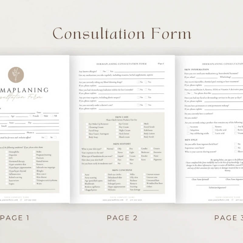 Dermaplaning Forms Bundle — The All-In-One Consent & Client Management Pack