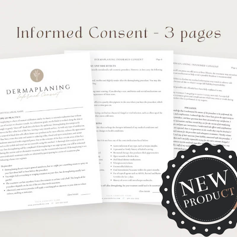 Dermaplaning Forms Bundle — The All-In-One Consent & Client Management Pack