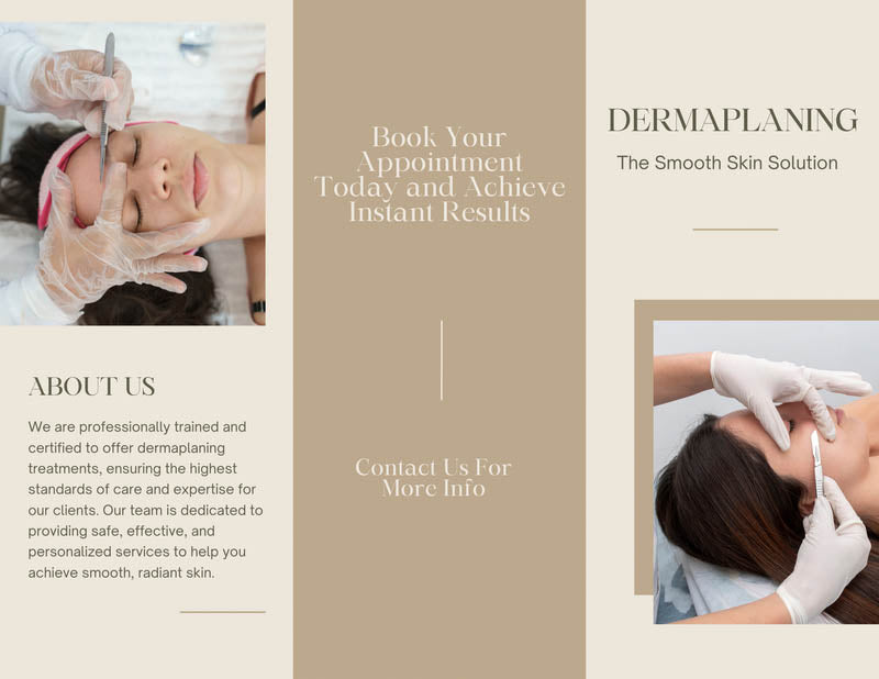 Dermaplaning Sales Brochure — Educate Clients, Drive Conversions