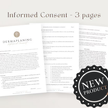 Dermaplaning Forms Bundle