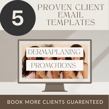 Dermaplaning Email Funnel: 5 Templates to Drive Bookings