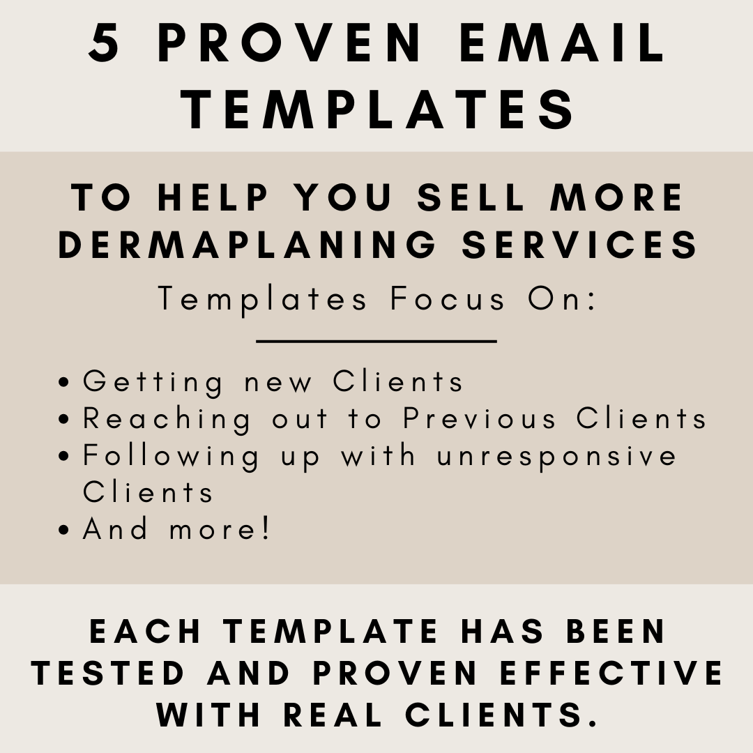 Dermaplaning Email Funnel: 5 Templates to Drive Bookings