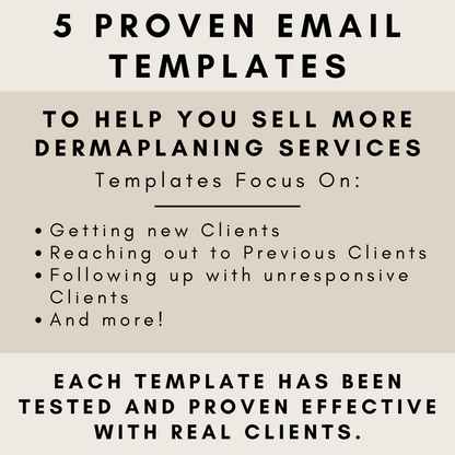 Dermaplaning Email Funnel: 5 Templates to Drive Bookings