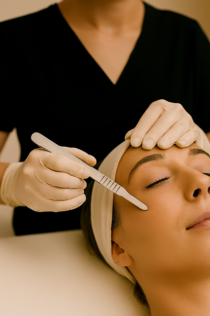 #4 Stainless Steel Dermaplaning Blade Handle — Engineered for Precision + Comfort