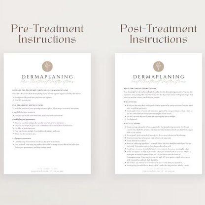 Dermaplaning Forms Bundle